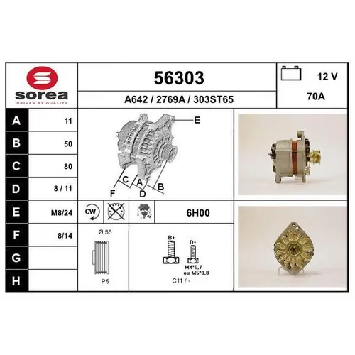 Alternátor EAI 56303