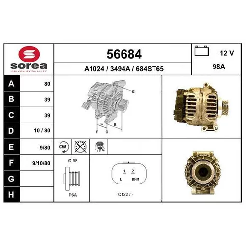 Alternátor EAI 56684