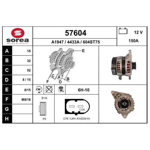 Alternátor EAI 57604