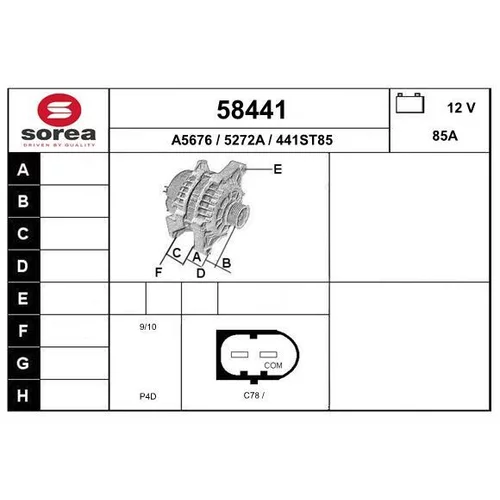 Alternátor EAI 58441