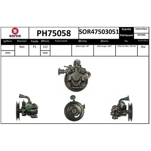Hydraulické čerpadlo pre riadenie EAI PH75058