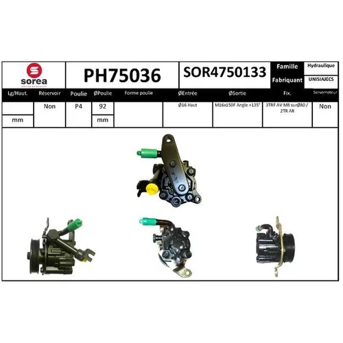 Hydraulické čerpadlo pre riadenie EAI PH75036