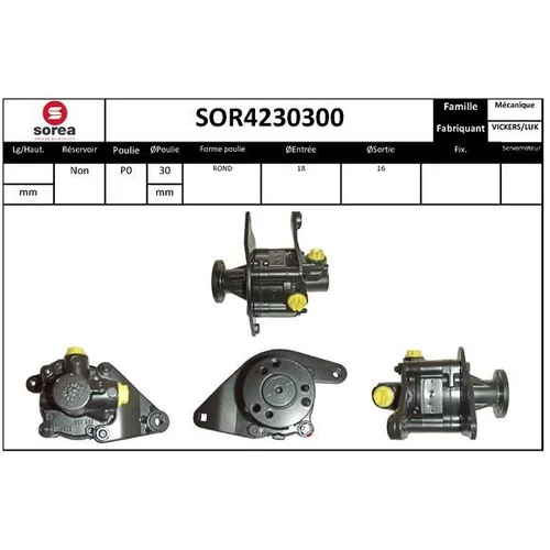 Hydraulické čerpadlo pre riadenie EAI SOR4230300