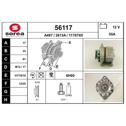 Alternátor EAI 56117
