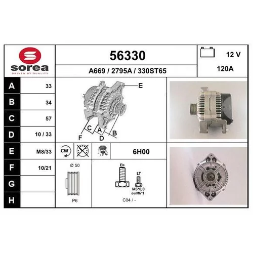 Alternátor EAI 56330