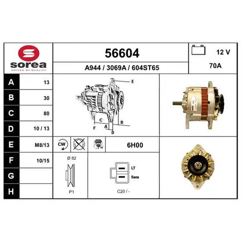 Alternátor EAI 56604