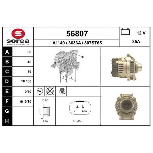 Alternátor EAI 56807