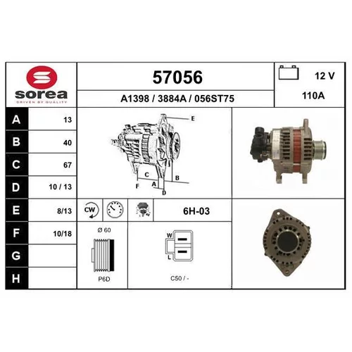 Alternátor EAI 57056