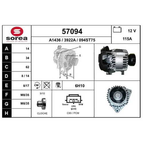 Alternátor EAI 57094