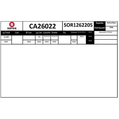 Prevodka riadenia EAI CA26022