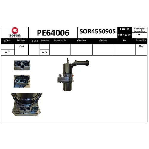 Hydraulické čerpadlo pre riadenie EAI PE64006