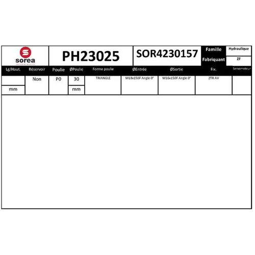 Hydraulické čerpadlo pre riadenie EAI PH23025