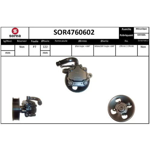 Hydraulické čerpadlo pre riadenie EAI SOR4760602