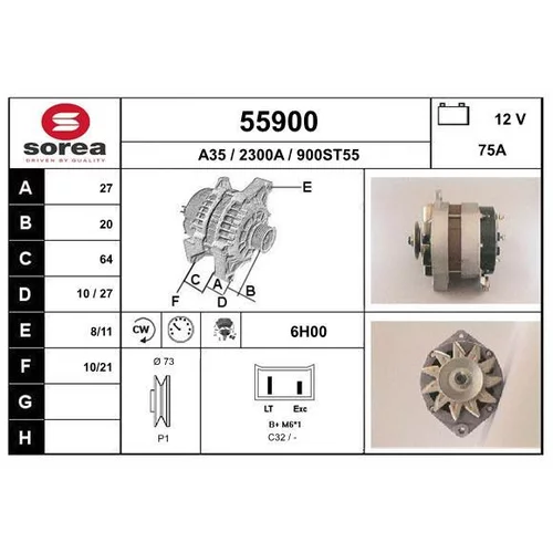 Alternátor 55900 /EAI/