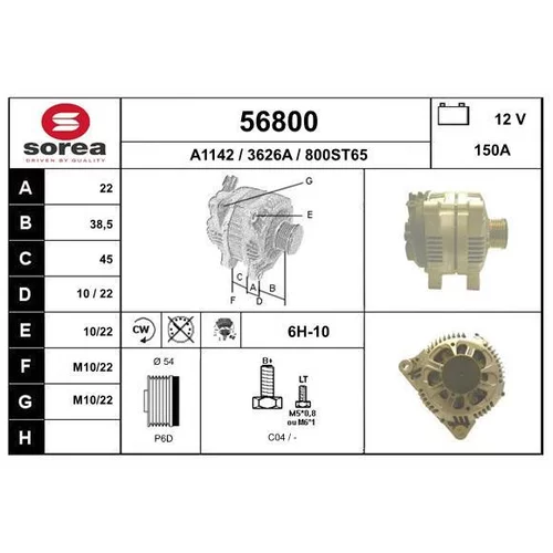 Alternátor EAI 56800