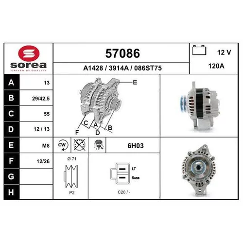Alternátor EAI 57086