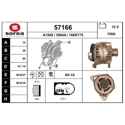 Alternátor EAI 57166