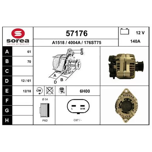 Alternátor EAI 57176