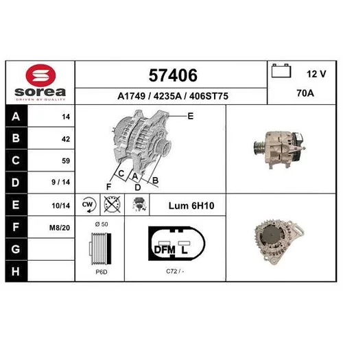 Alternátor EAI 57406