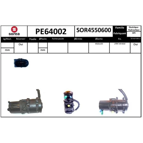 Hydraulické čerpadlo pre riadenie EAI PE64002