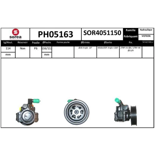Hydraulické čerpadlo pre riadenie EAI PH05163