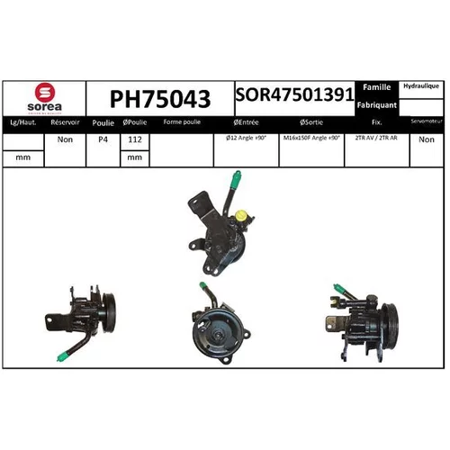 Hydraulické čerpadlo pre riadenie EAI PH75043