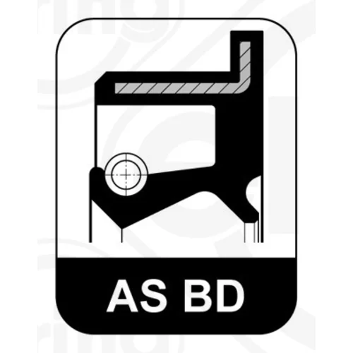 Tesniaci krúžok hriadeľa automatickej prevodovky B16.650 /ELRING/ - obr. 1
