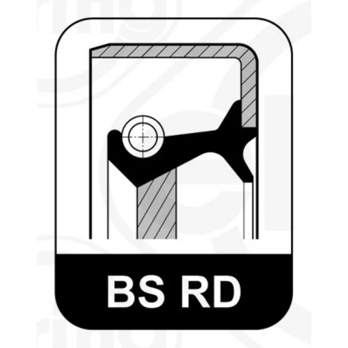 Tesniaci krúžok kľukového hriadeľa 033.457 /ELRING/ - obr. 1