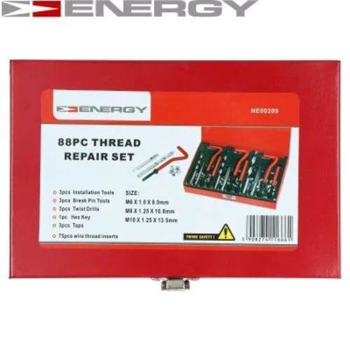 Sada náradia pre rezanie závitov NE00209 /ENERGY/ - obr. 2