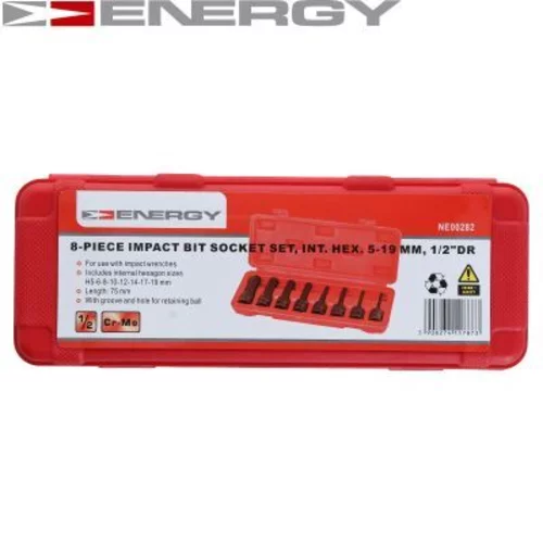 Sada kovaných nástrčkových kľúčov NE00282 /ENERGY/ - obr. 2