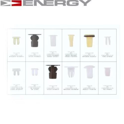 Sada upevnovacich klipov, karoseria NE00766 /ENERGY/ - obr. 2