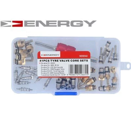 Ventilky / Ventily klimatizácie s krátkym kľúčom 41 ks ENERGY NE00542