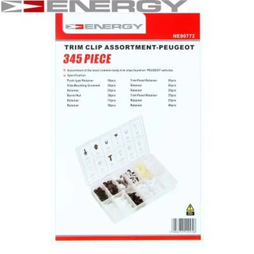 Sada upevnovacich klipov, karoseria NE00772 /ENERGY/ - obr. 1