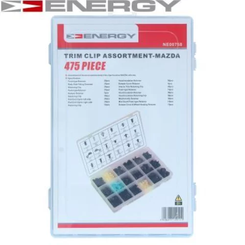 Sada upevnovacich klipov, karoseria NE00758 /ENERGY/ - obr. 2