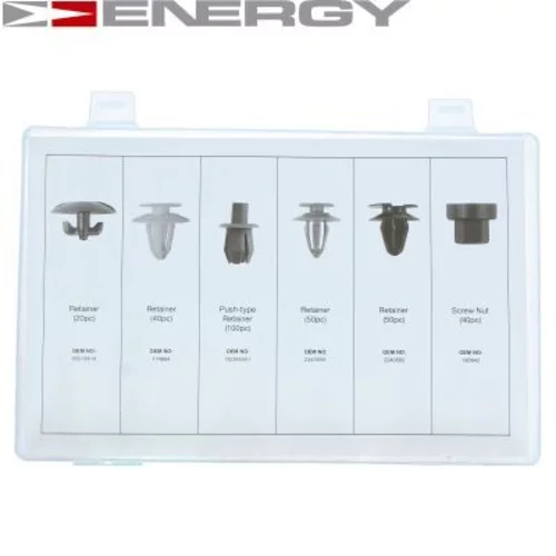Sada upevnovacich klipov, karoseria NE00771 /ENERGY/ - obr. 2