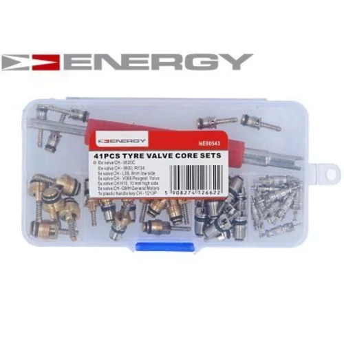 Ventilky / Ventily klimatizácie s dlhým kľúčom 41 ks ENERGY NE00543