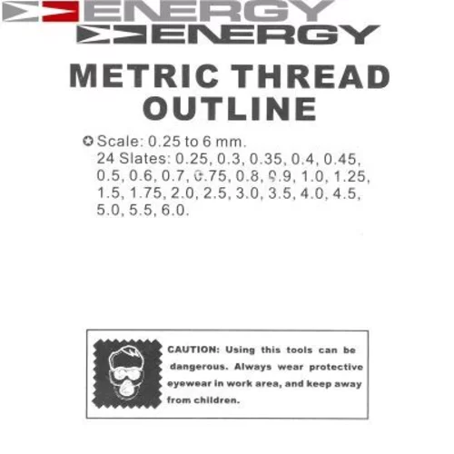 Závitová mierka NE00736 /ENERGY/ - obr. 2
