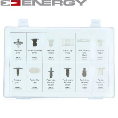 Sada upevnovacich klipov, karoseria NE00763 /ENERGY/ - obr. 1