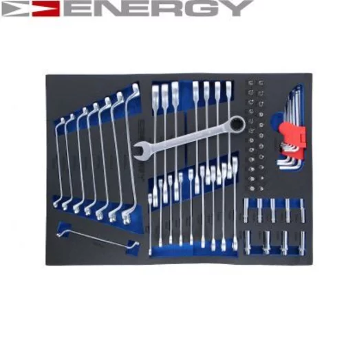 Dielenský vozík s náradím 7 šuplíkov / 220ks náradia NE00200R /ENERGY/ - obr. 2