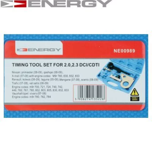 Sada naradia na nastavenie, casovanie NE00989 /ENERGY/ - obr. 2