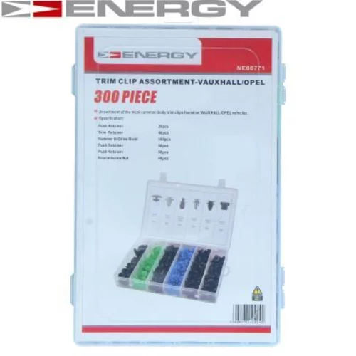 Sada upevnovacich klipov, karoseria NE00771 /ENERGY/ - obr. 1