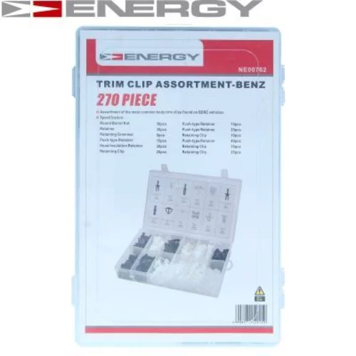 Sada upevnovacich klipov, karoseria NE00762 /ENERGY/ - obr. 1