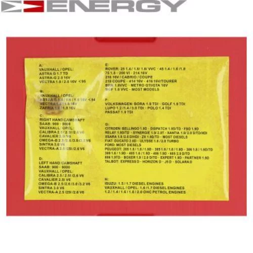 Súprava montážnych nástrojov, vačkový hriadeľ NE00075 /ENERGY/ - obr. 3