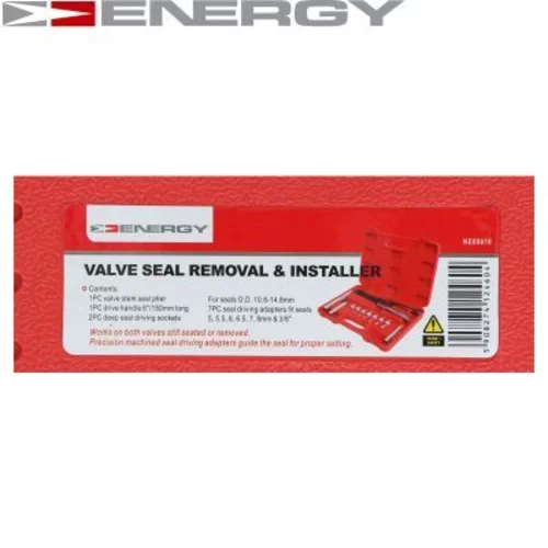 Sada náradia, držiak tyčky ventilu NE00618 /ENERGY/ - obr. 2