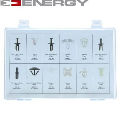 Sada upevnovacich klipov, karoseria NE00762 /ENERGY/ - obr. 2