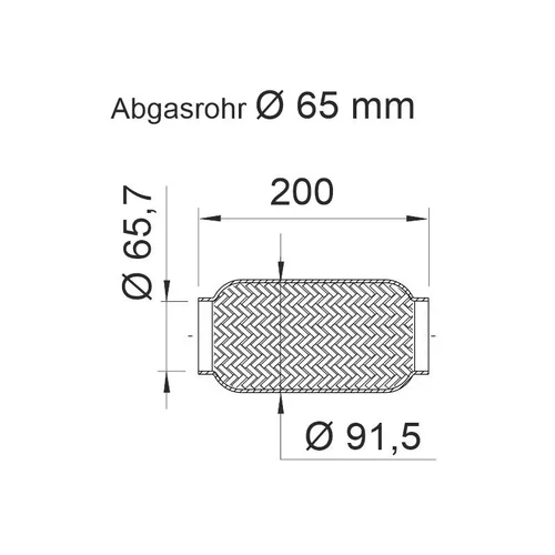 Pružný diel výfuku 460262 /ERNST/ - obr. 1