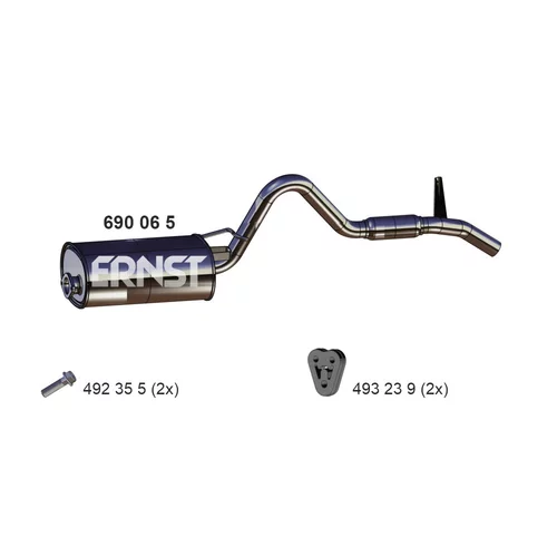 Koncový tlmič výfuku ERNST 690065