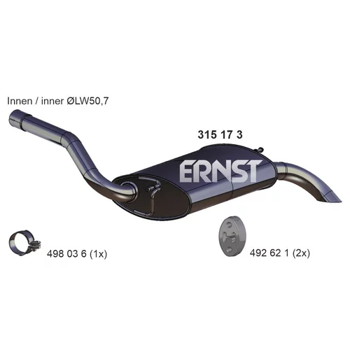Koncový tlmič výfuku ERNST 315173