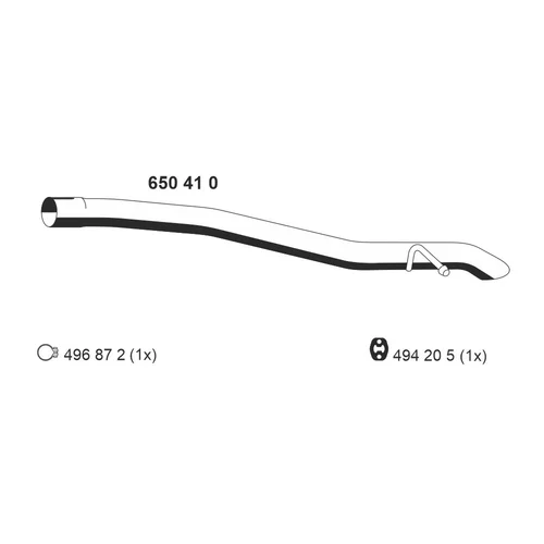 Výfukové potrubie ERNST 650410