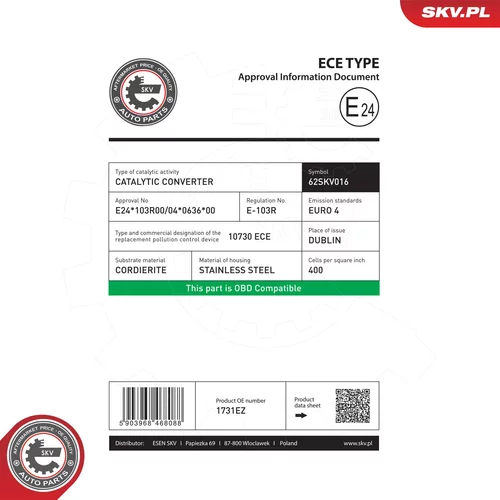 Katalyzátor 62SKV016 (ESEN SKV) - obr. 5